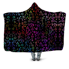 Modern Shapes Hooded Blanket