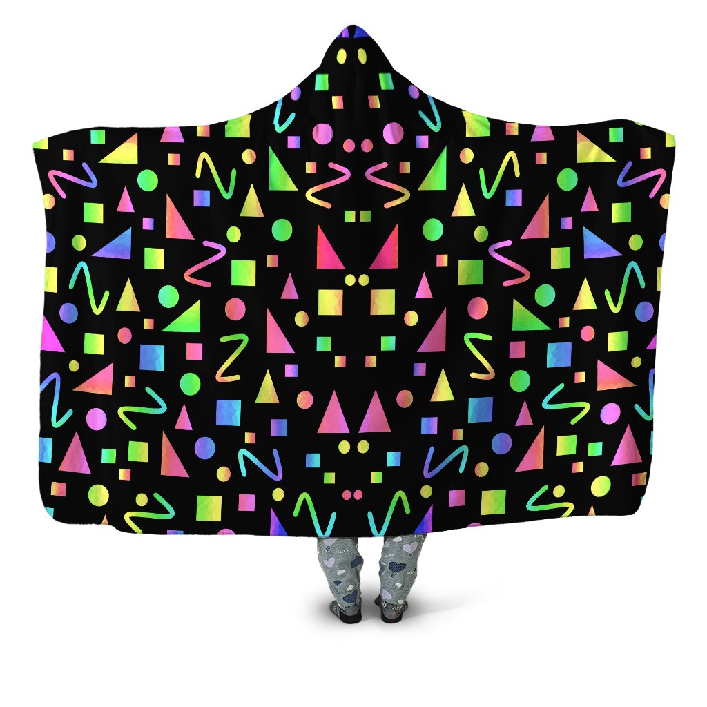 Party Geometric Hooded Blanket Sartoris Art Epic Hoodie