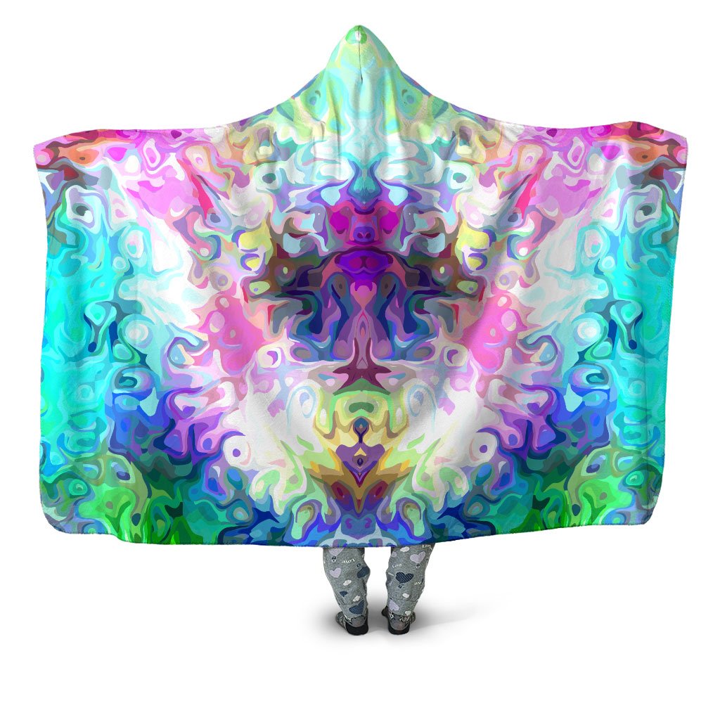 Sartoris Art - Pastel Confusion Hooded Blanket