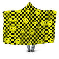 Smile Checkerboard Hooded Blanket Sartoris Art Epic Hoodie