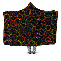 Swirl Abstract Hooded Blanket