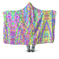 Trippy Retro Peace Signs Hooded Blanket Sartoris Art Epic Hoodie