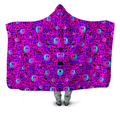 Trippy Smiles Hooded Blanket