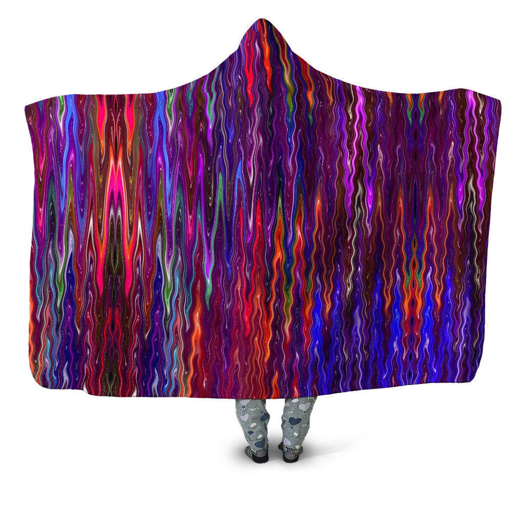 Trippy Vibes Hooded Blanket Sartoris Art Epic Hoodie