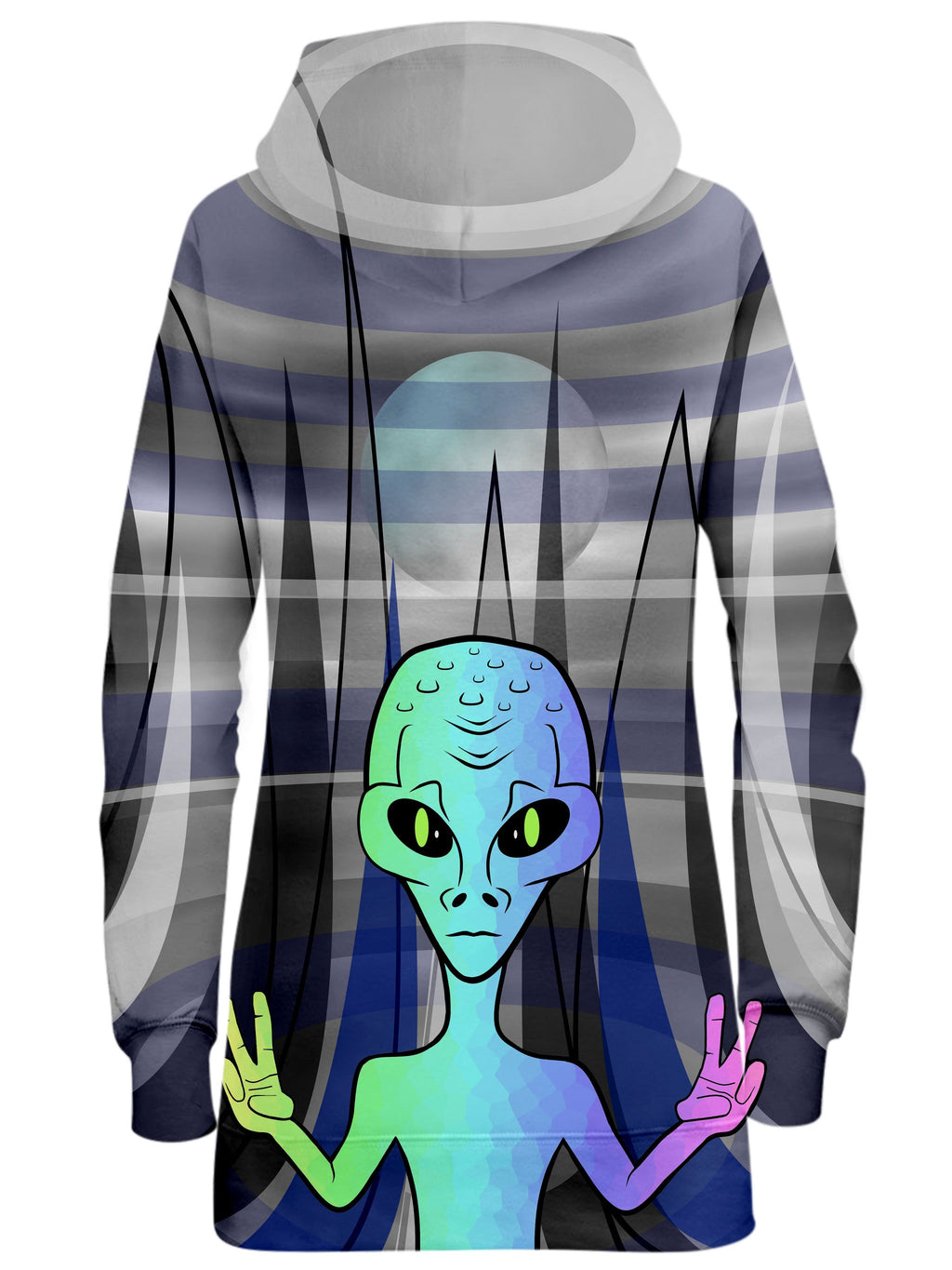 Alien Arrival Hoodie Dress Sartoris Art Epic Hoodie