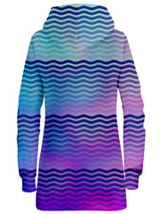 Beach Waves Hoodie Dress