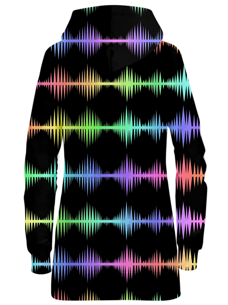 Equalizer Sound Waves Hoodie Dress