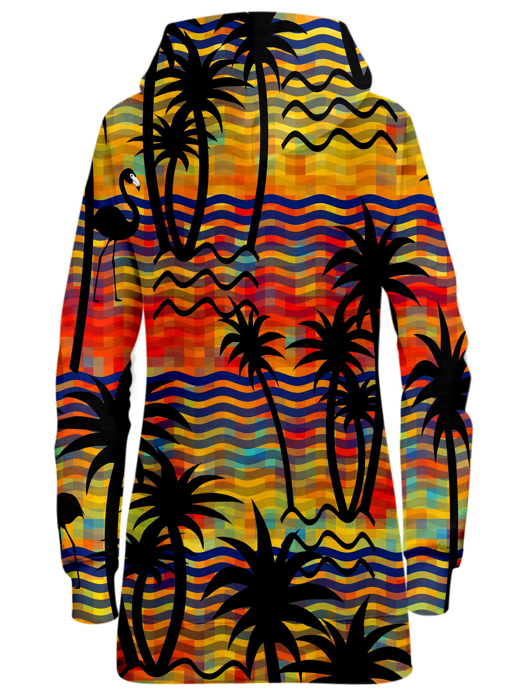Flamingo Island Hoodie Dress Sartoris Art Epic Hoodie