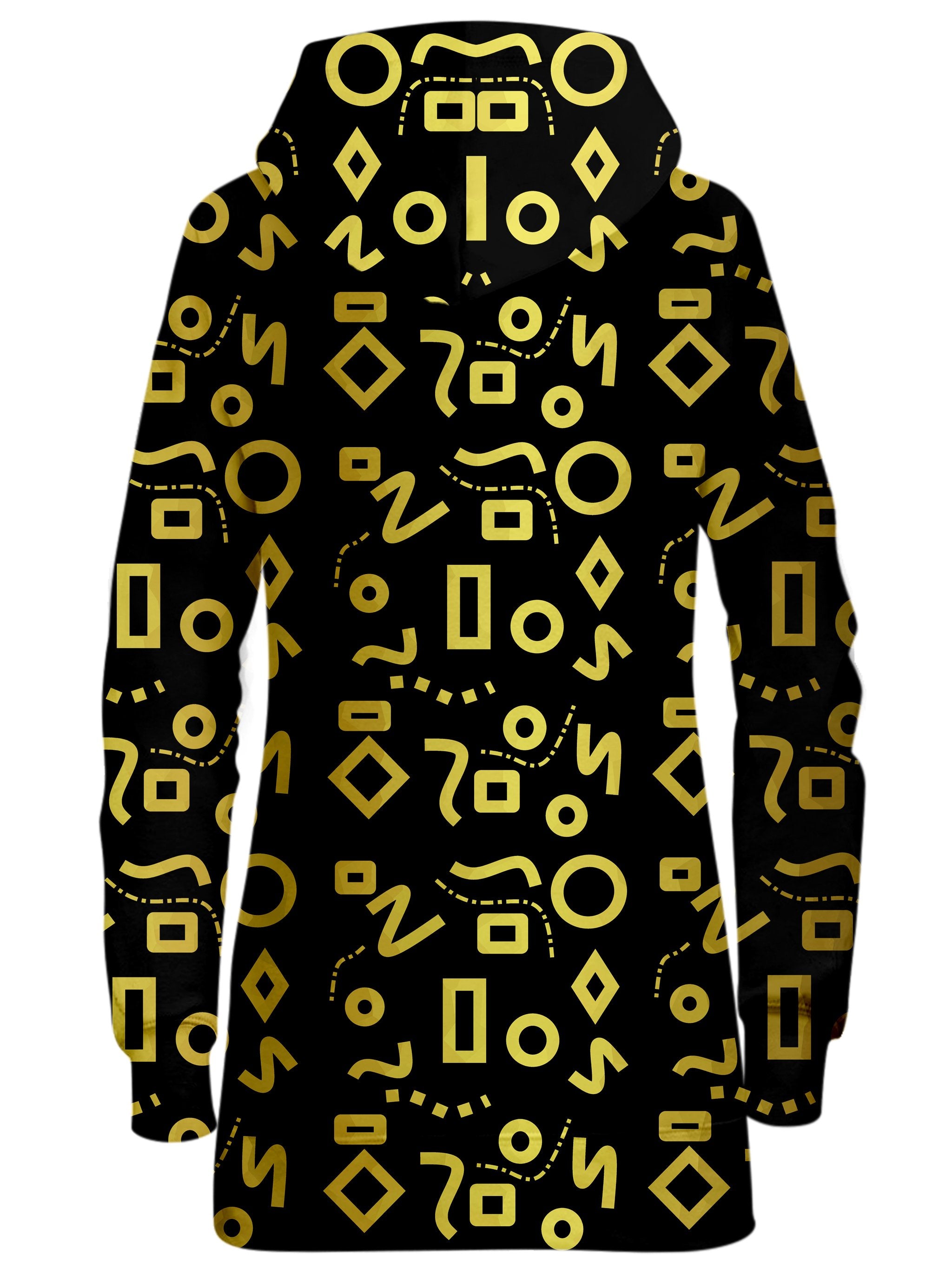 Gold Mod Glam Hoodie Dress Sartoris Art Epic Hoodie