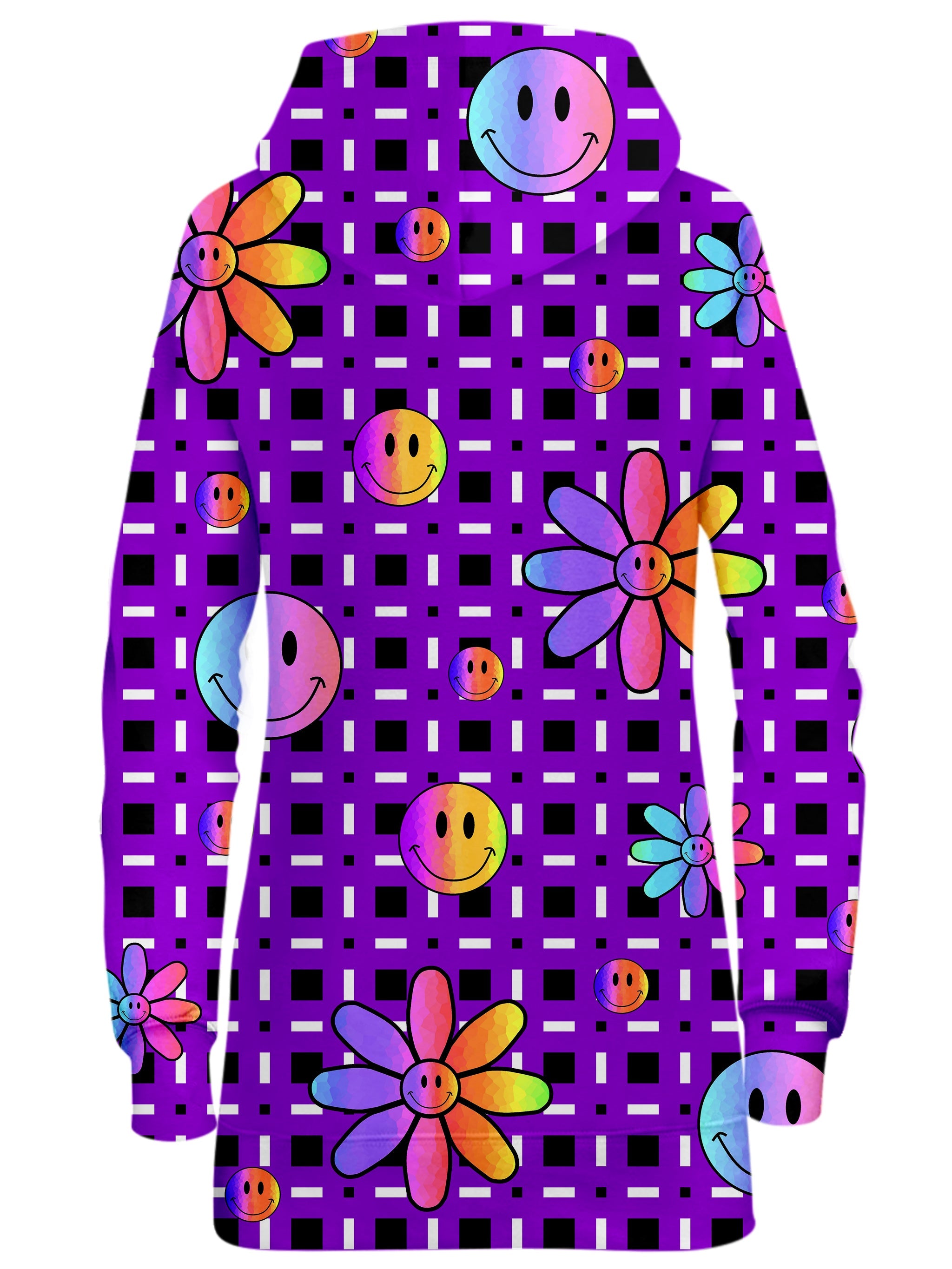 Happiness On Purple Hoodie Dress Sartoris Art Epic Hoodie