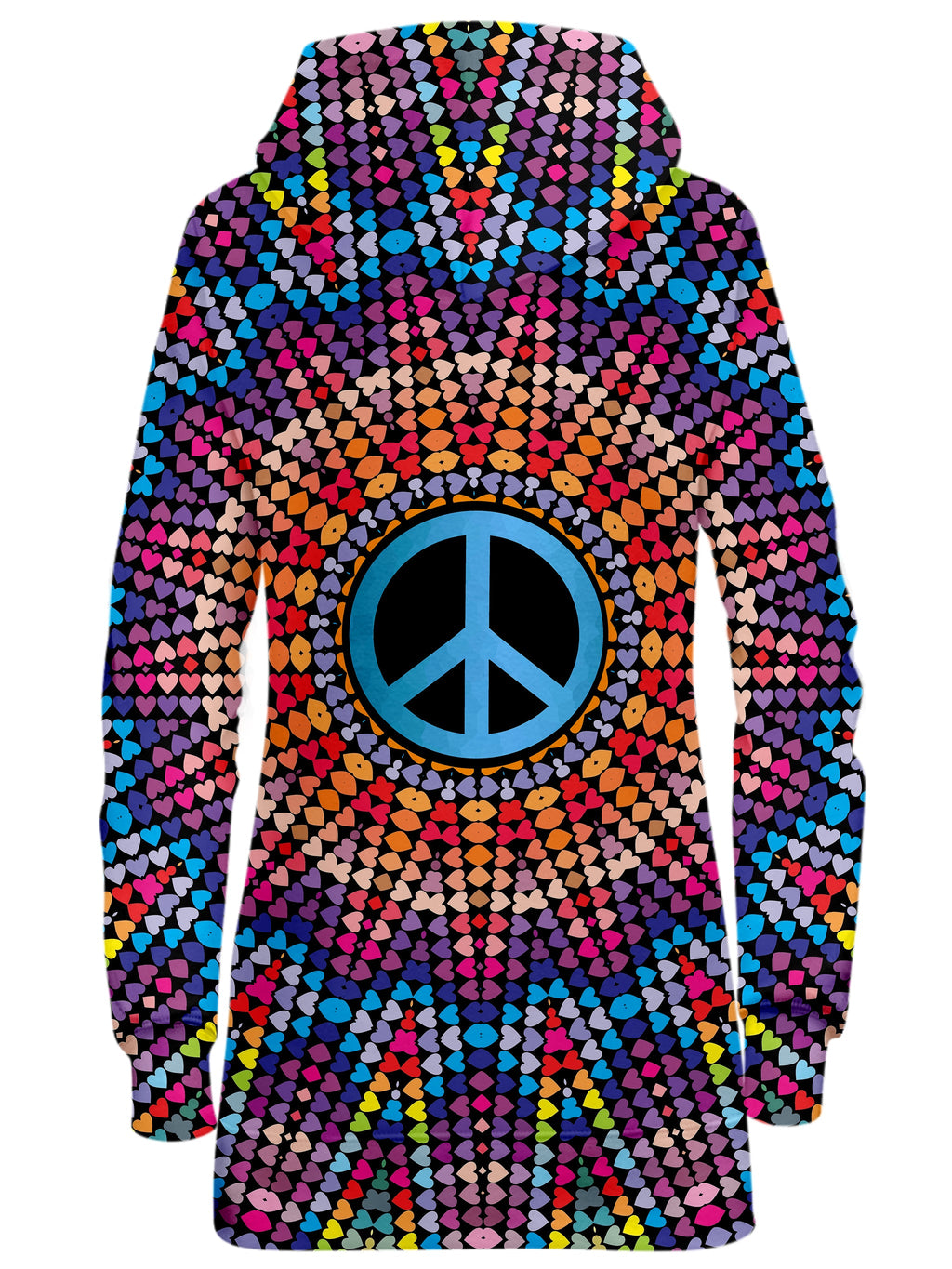 Love And Peace Hoodie Dress Sartoris Art Epic Hoodie