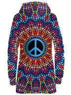 Love And Peace Hoodie Dress Sartoris Art Epic Hoodie