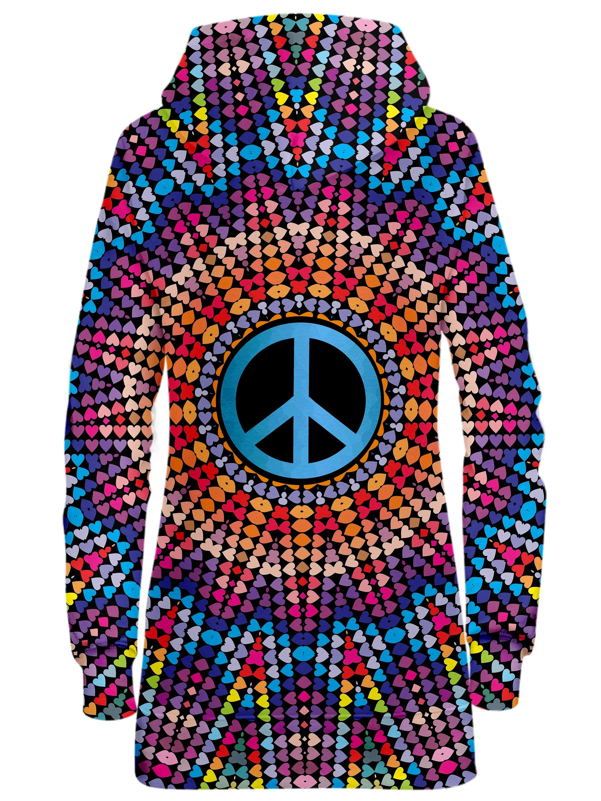 Love And Peace Hoodie Dress Sartoris Art Epic Hoodie