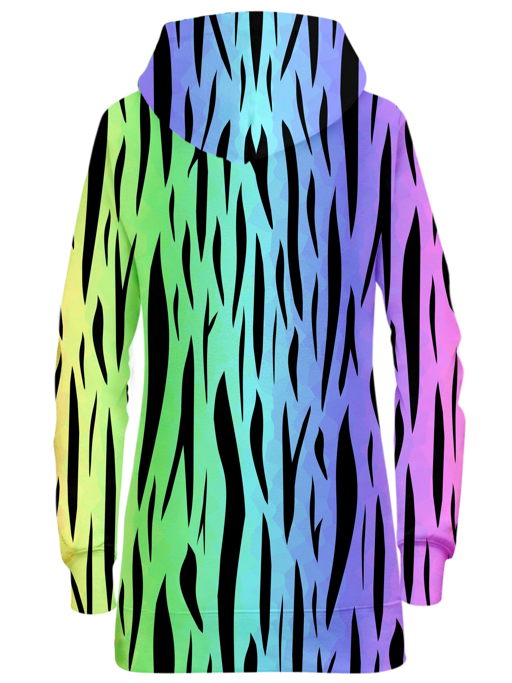 Rainbow Tiger Stripes Hoodie Dress Sartoris Art Epic Hoodie