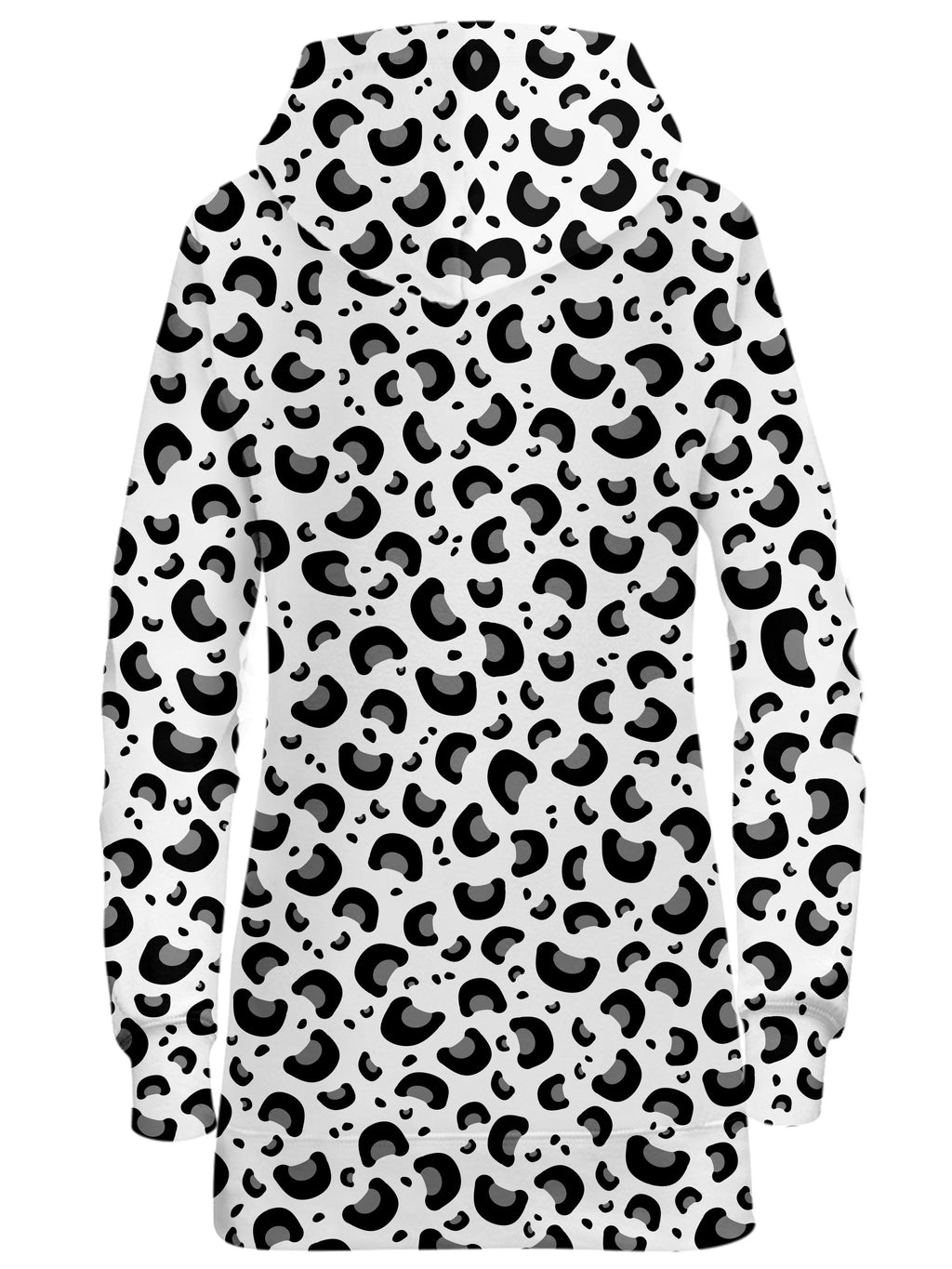 Snow Leopard Print Hoodie Dress Sartoris Art Epic Hoodie