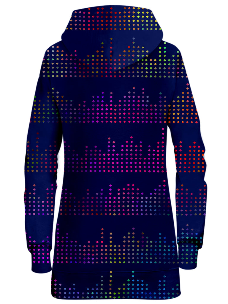 Techno Equalizer Bars Hoodie Dress