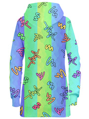 Trippy Doodles Hoodie Dress