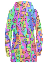 Trippy Retro Peace Signs Hoodie Dress