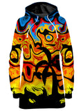 Abstract Summer Sunset Hoodie Dress Sartoris Art Epic Hoodie