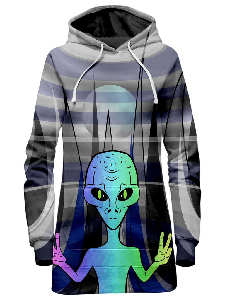 Sartoris Art - Alien Arrival Hoodie Dress