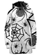 Black & White Halloween Hoodie Dress Sartoris Art Epic Hoodie