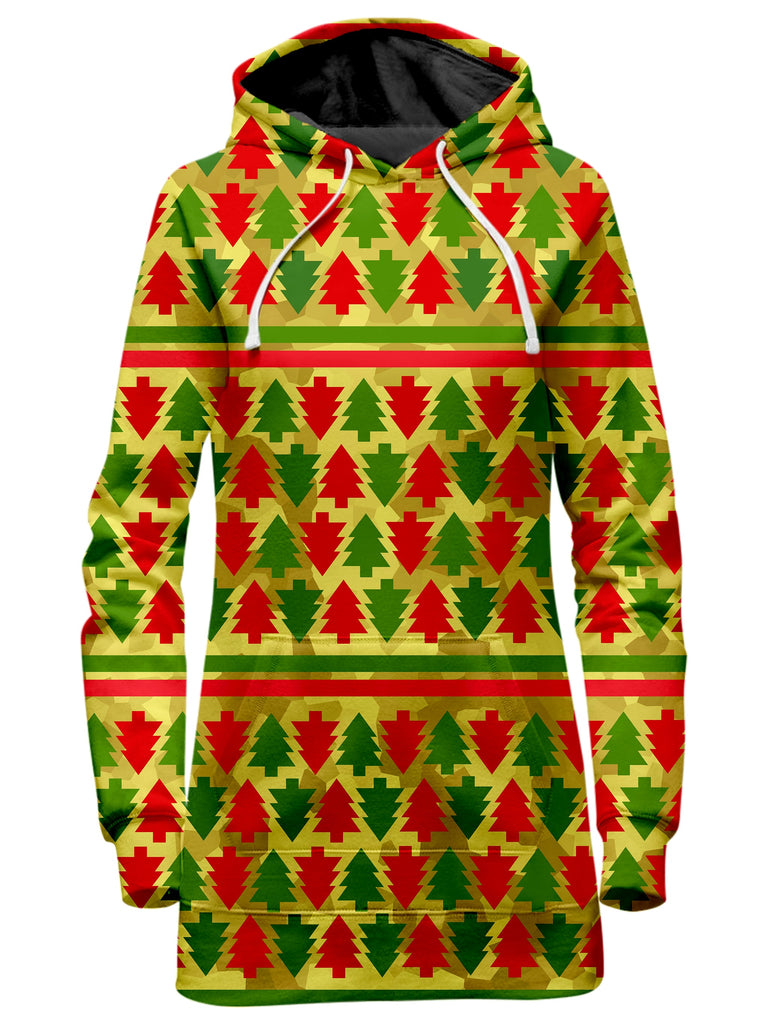 Sartoris Art - Festive Christmas Trees Hoodie Dress