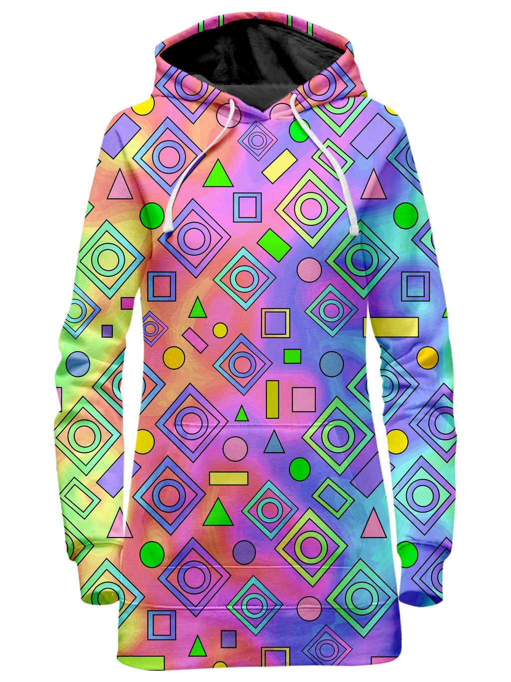 Free Spirit Geometric Hoodie Dress Sartoris Art Epic Hoodie