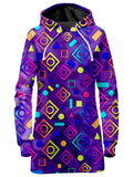 Geometric On Purple Hoodie Dress Sartoris Art Epic Hoodie