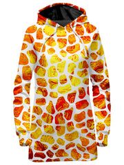 Giraffe Pattern Hoodie Dress