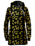 Gold Mod Glam Hoodie Dress Sartoris Art Epic Hoodie