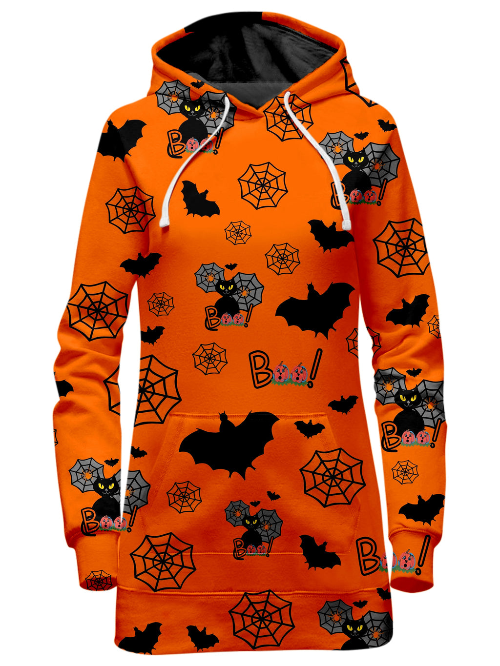 Halloween Black Cats Hoodie Dress Sartoris Art Epic Hoodie