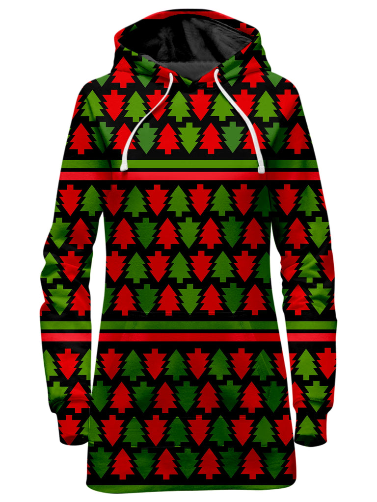 Sartoris Art - Holiday Christmas Trees Hoodie Dress