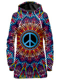 Love And Peace Hoodie Dress Sartoris Art Epic Hoodie