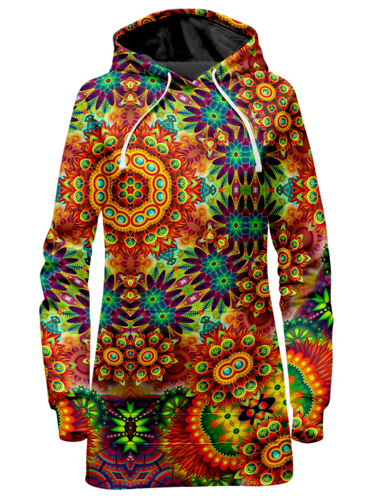 Sartoris Art - Ornate Color Journey Hoodie Dress