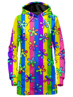 Psychedelic 60s Hoodie Dress Sartoris Art Epic Hoodie