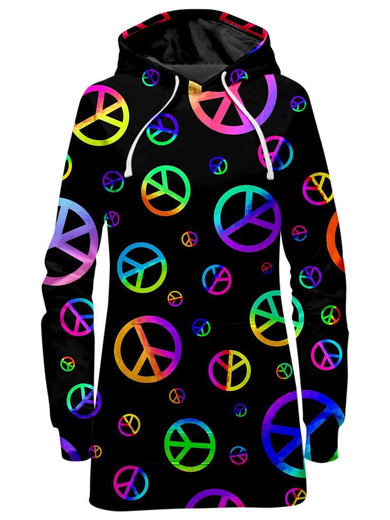 Sartoris Art - Signs of Peace Hoodie Dress