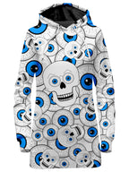 Skull Eye Balls Hoodie Dress Sartoris Art Epic Hoodie