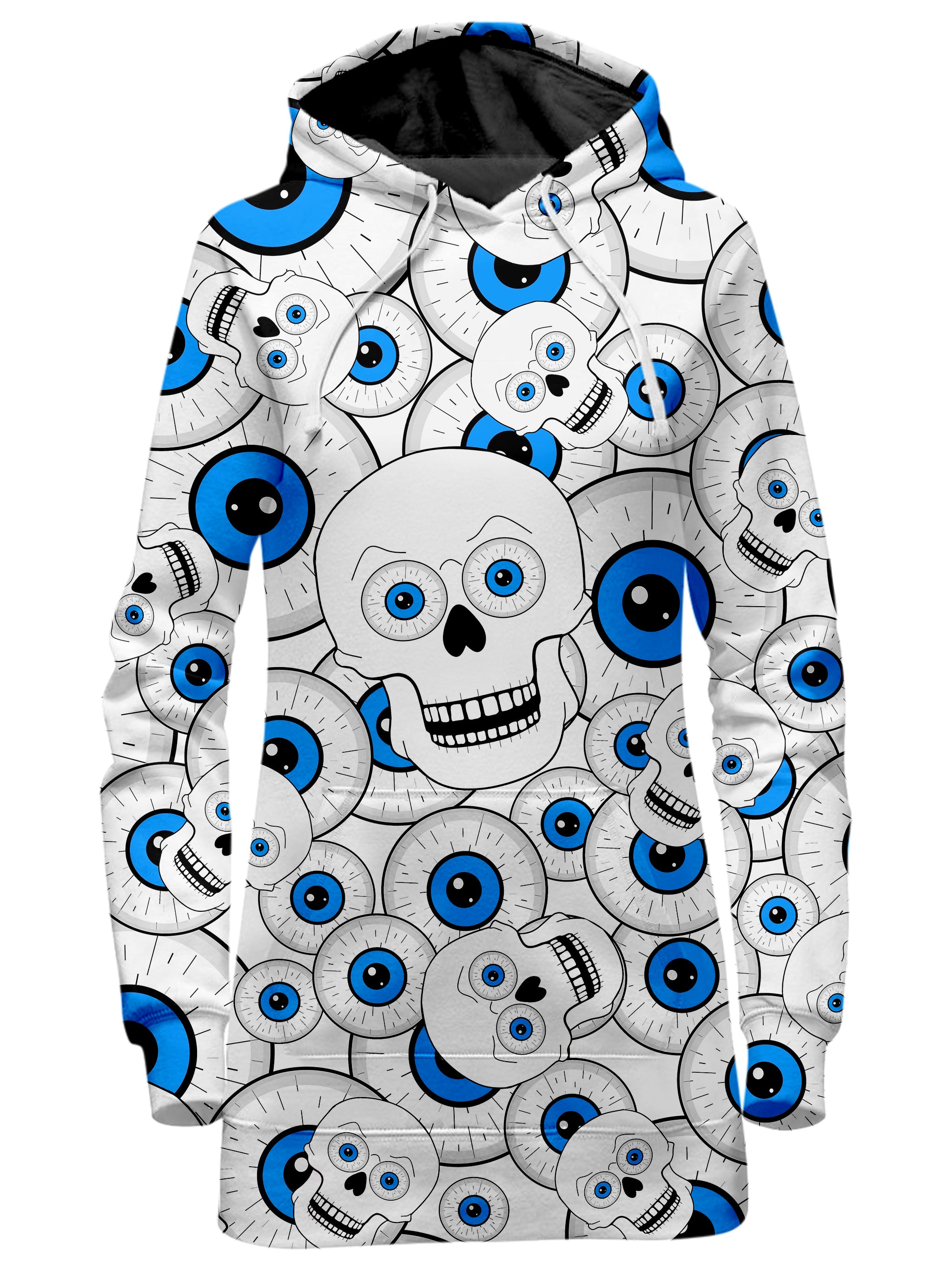 Skull Eye Balls Hoodie Dress Sartoris Art Epic Hoodie