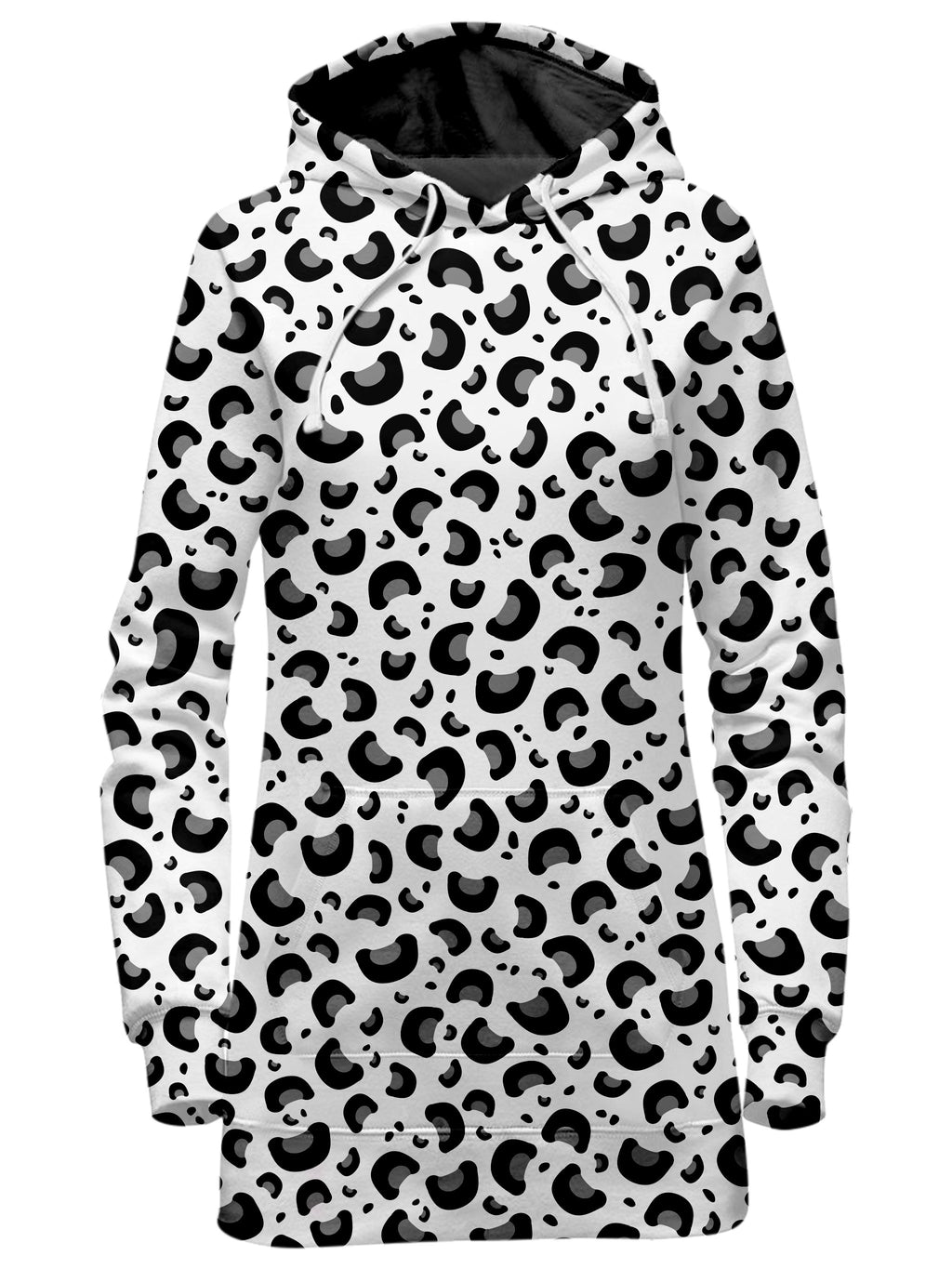 Snow Leopard Print Hoodie Dress Sartoris Art Epic Hoodie