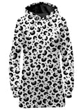 Snow Leopard Print Hoodie Dress Sartoris Art Epic Hoodie
