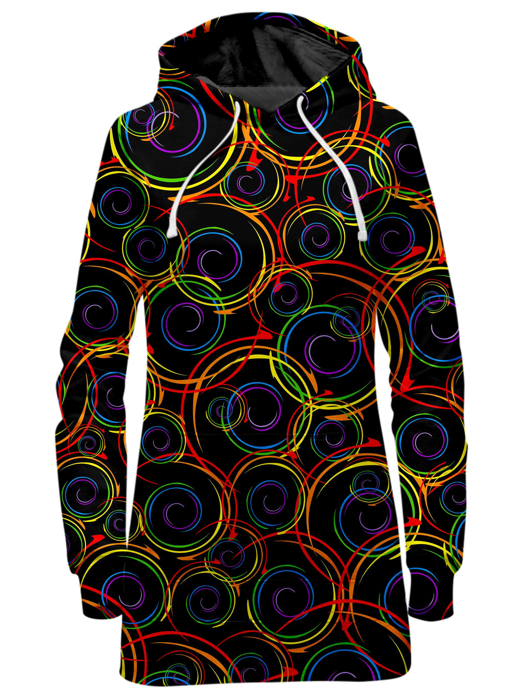 Swirl Abstract Hoodie Dress Sartoris Art Epic Hoodie