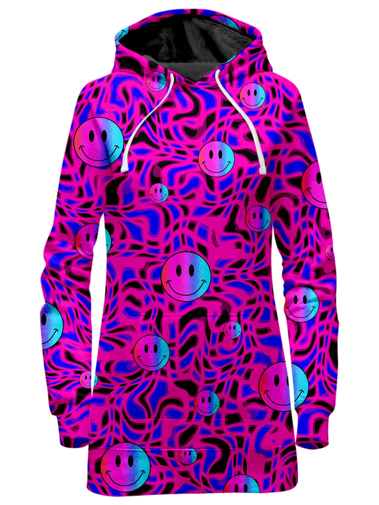 Sartoris Art - Trippy Smiles Hoodie Dress