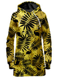 Tropical Black Flamingos Hoodie Dress Sartoris Art Epic Hoodie