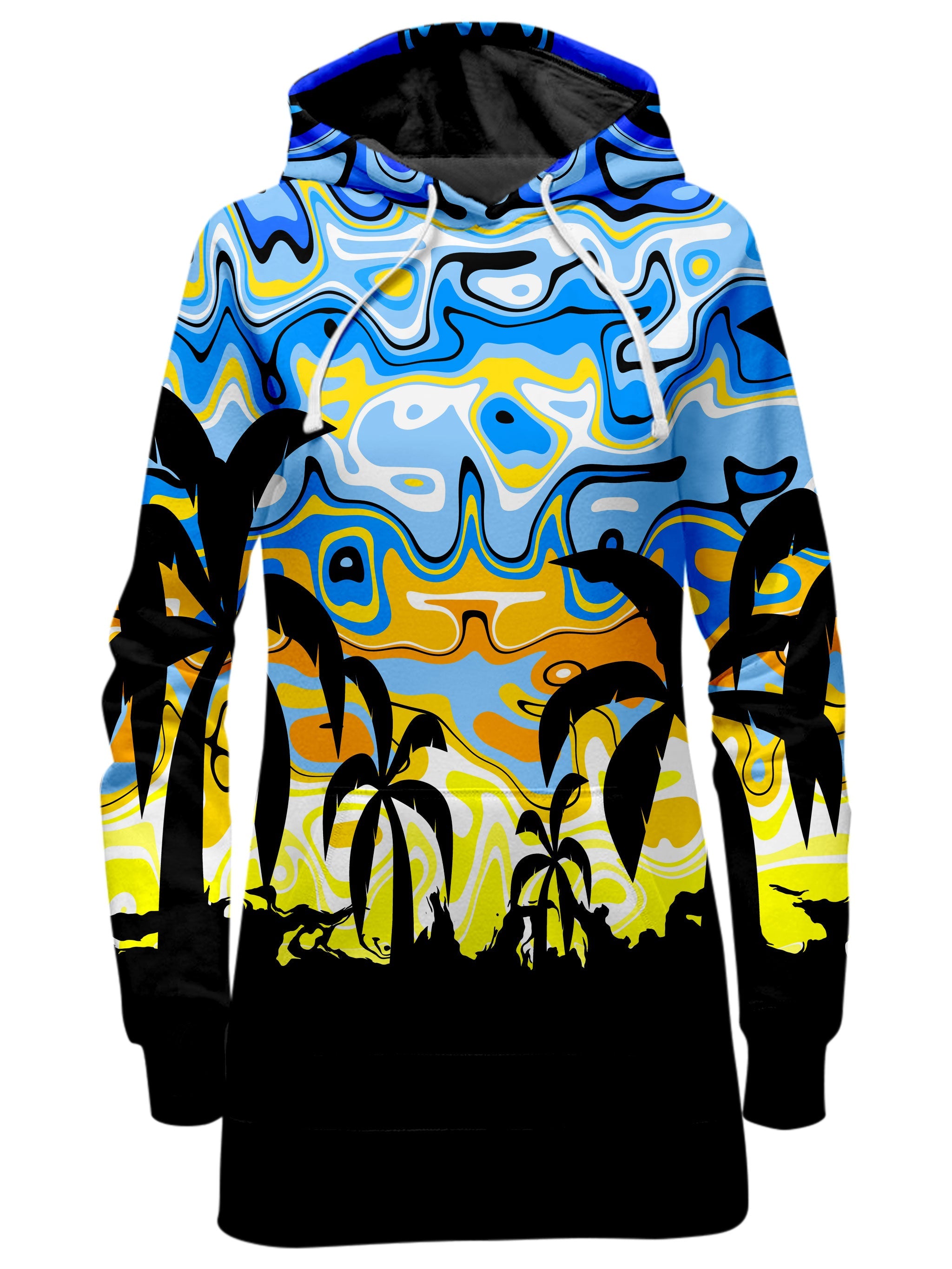 Tropical Night Hoodie Dress Sartoris Art Epic Hoodie