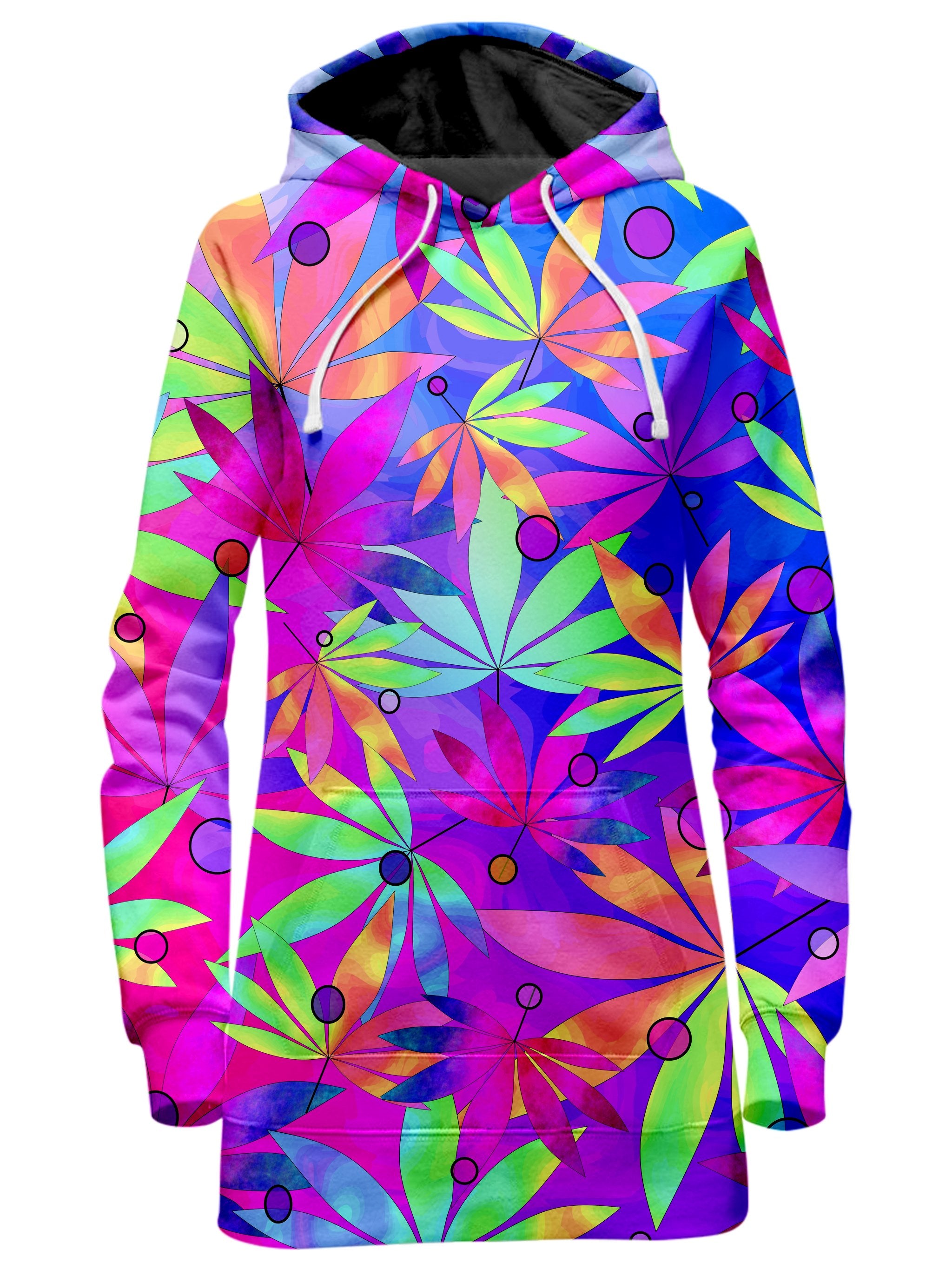 Whimsical Weed Hoodie Dress Sartoris Art Epic Hoodie