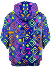 Geometric On Blue Unisex Hoodie