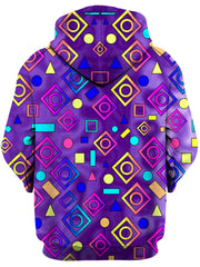 Geometric On Purple Unisex Hoodie