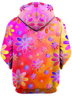 Hippie Trippy Flowers Unisex Hoodie Sartoris Art Epic Hoodie