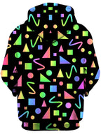 Party Geometric Unisex Zip-Up Hoodie Sartoris Art Epic Hoodie