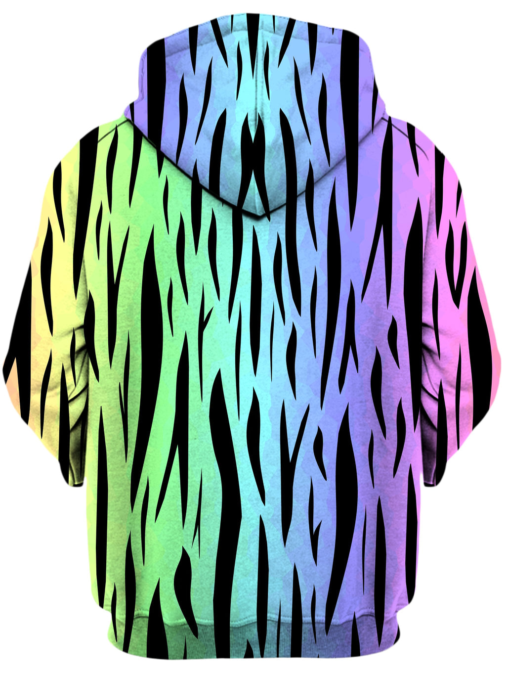 Rainbow Tiger Stripes Unisex Zip-Up Hoodie Sartoris Art Epic Hoodie